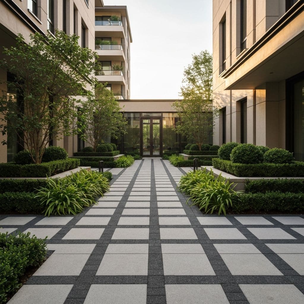 Curte modernă cu pavaj decorativ în Călărași